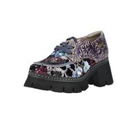 Schnürschuh LAURA VITA "LAURA VITA Halbschuhe Leder/Textil", Damen, Gr. 39, bunt (grau, schwarz), Leder, Textil, Schuhe Schnürschuh (63745038-39) grau, schwarz