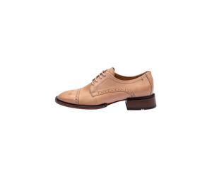 Schnürschuh LLOYD "Eleganter Schnürhalbschuh", Damen, Gr. 4, beige (braun), Leder, unifarben, Basic, Schuhe Schnürschuh, mit klassischem Design (99454567-4) braun