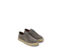 Schnürschuh MARC O'POLO "Zen", Herren, Gr. 45, grau (dunkelgrau), Veloursleder, unifarben, Schuhe Schnürschuh, Halbschuh, Freizeitschuh, Sneaker mit Memory Foam (54866951-45) dunkelgrau