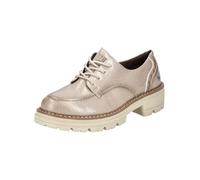 Schnürschuh MUSTANG SHOES "Mustang Shoes Halbschuhe Lederimitat", Damen, Gr. 40, beige (taupe), Lederimitat, Schuhe Schnürschuh (46645006-40)