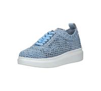 Schnürschuh MUSTANG SHOES "Mustang Shoes Sneaker Baumwolle", Damen, Gr. 37, blau (hellblau), Textil, Schuhe Schnürschuh (38952041-37)