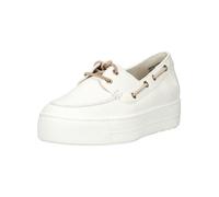 Schnürschuh PAUL GREEN "Paul Green Halbschuhe Glattleder", Damen, Gr. 40, weiß (cream), Glattleder, Schuhe Schnürschuh (18415565-40) cream