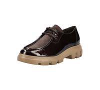 Paul Green Schuhe braun Lack Velour Mokassin Loafer 1183 - Größe 42