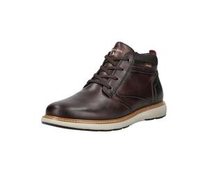 Schnürschuh PIKOLINOS "PIKOLINOS Stiefelette Leder/Textil", Herren, Gr. 44, braun (dunkelbraun), Leder, Textil, Schuhe Schnürschuh (89227848-44) dunkelbraun