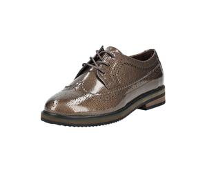 Schnürschuh REGARDE LE CIEL "Regarde Le Ciel Halbschuhe Leder", Damen, Gr. 37, fango, Leder, Schuhe Schnürschuh (94140967-37) fango