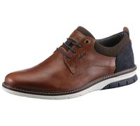 Schnürschuh RIEKER, Herren, Gr. 40, braun (cognac, dunkelbraun, dunkelblau), Leder, Veloursleder, Velourslederimitat, Schuhe Schnürschuh, 150 Jahre RIEKER Jubiläumsartikel, Freizeitschuh, Halbschuh, S