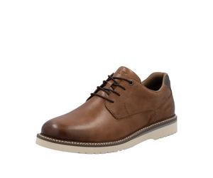 Schnürschuh RIEKER, Herren, Gr. 43, braun, Glattleder, used, Schuhe Schnürschuh, Halbschuh, Business-Schnürer in bequemer Form (79690403-43) braun