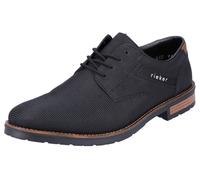 Schnürschuh RIEKER, Herren, Gr. 46, Synthetik, schwarz, Synthetik, Textil, Schuhe Schnürschuh, in Business-Look, Freizeitschuh, Halbschuh, Schnürschuh (14304828-46) schwarz
