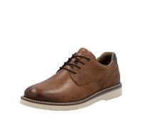 Schnürschuh RIEKER, Herren, Gr. 47, braun, Glattleder, used, Schuhe Schnürschuh, Halbschuh, Business-Schnürer in bequemer Form (79690403-47) braun