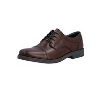 Schnürschuh RIEKER, Herren, Gr. 43, braun, Glattleder, festlich, Schuhe Schnürschuh, Anzugschuh, Business-Schnürer, Halbschuh in eleganter Optik (49452022-43) braun