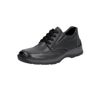 Schnürschuh RIEKER "Rieker Halbschuhe Glattleder", Herren, Gr. 40, schwarz, Glattleder, Schuhe Schnürschuh (53967432-40) schwarz