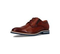 Schnürschuh SALAMANDER, Herren, Gr. 44, braun (cognac), Leder, Basic, Schuhe Schnürschuh, Schnürer, Business Schuh, Halbschuh mit Blockabsatz (63956835-44) cognac