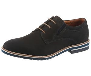 Schnürschuh SALAMANDER, Herren, Gr. 45, schwarz (dunkelblau), Leder, Basic, Schuhe Schnürschuh, Schnürer, Business Schuh, Halbschuh mit Blockabsatz (21877935-45) dunkelblau