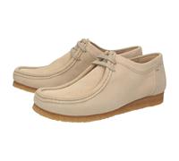 Schnürschuh SIOUX "Grashopper-D-015", Damen, Gr. 38 (UK 5), beige, Obermaterial: 100% Kalbsveloursleder CAVL. 100% Naturkautschuk NaRubber., Schuhe Schnürschuh (33435902-38) beige
