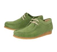 Schnürschuh SIOUX "Grashopper-D-015", Damen, Gr. 38 (UK 5), grün, Obermaterial: 100% Kalbsveloursleder CAVL. 100% Naturkautschuk NaRubber., Schuhe Schnürschuh (94240340-38) grün