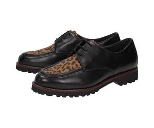 Schnürschuh SIOUX "Meredith-749-H", Damen, Gr. 39.5 (UK 6), braun, Obermaterial: 50% Lammnappaleder LANA. 50% Ziegenveloursleder GOVL. 100% Gummi rubber., Schuhe Schnürschuh (45721411-39,5) braun
