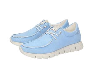 Schnürschuh SIOUX "Mokrunner-D-007", Damen, Gr. 38 (UK 5), blau (hellblau), Obermaterial: 100% Textilmaterial TEXMAT. 100% Gummi rubber., Schuhe Schnürschuh (57023504-38) hellblau