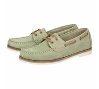 Schnürschuh SIOUX "Nakimba-700", Damen, Gr. 36 (UK 3 1/2), grün, Obermaterial: 100% Rindnubukleder CNU. 100% Gummi rubber., Schuhe Schnürschuh (35943255-36) grün