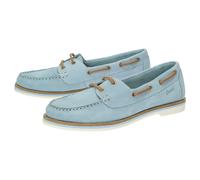Schnürschuh SIOUX "Nakimba-700", Damen, Gr. 38 (UK 5), blau (hellblau), Obermaterial: 100% Rindnubukleder CNU. 100% Gummi rubber., Schuhe Schnürschuh (23115223-38) hellblau