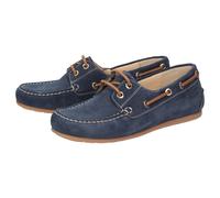Schnürschuh SIOUX "Simadesa-701", Damen, Gr. 36 (UK 3 1/2), blau (dunkelblau), Obermaterial: 100% Kalbsveloursleder CAVL. 100% Gummi rubber., Schuhe Schnürschuh (57708108-36) dunkelblau