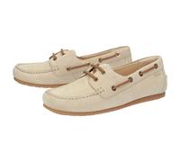 Schnürschuh SIOUX "Simadesa-701", Damen, Gr. 38 (UK 5), beige, Obermaterial: 100% Kalbsveloursleder CAVL. 100% Gummi rubber., Schuhe Schnürschuh (16571951-38) beige