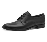 Schnürschuh TAMARIS, Damen, Gr. 42, schwarz, Leder, Schuhe Schnürschuh, Blockabsatz, Halbschuh, Businessschuh mit Ziernähten, Topseller (94890733-42)