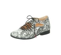 Schnürschuh THINK "Think Halbschuhe Leder", Damen, Gr. 41, weiß kombi, Leder, Schuhe Schnürschuh (99703317-41)