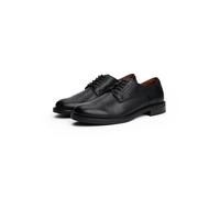 Schnürschuh TOMMY HILFIGER "HILFIGER VOGUE LTH SHOE", Herren, Gr. 41, schwarz, Leder, unifarben, Schuhe Schnürschuh, Businesschuh, Abendschuh mit seitlicher Logoprägung (86866054-41) schwarz