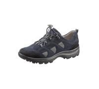 Schnürschuh WALDLÄUFER, Damen, Gr. 4,5, Leder, schwarz (marine, schwarz), Textil, Schuhe Schnürschuh (709394-4,5) marine, schwarz