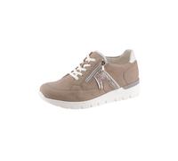 Schnürschuh WALDLÄUFER, Damen, Gr. 5,5, grau (taupe), Nubukleder, Schuhe Schnürschuh (98094666-5,5) taupe
