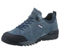 Schnürschuh WALDLÄUFER "H-Amiata", Damen, Gr. 6,5, blau (jeansblau), Gummi, Textil, Veloursleder, Schuhe Schnürschuh, Freizeitschuh, Halbschuh, Outdoorschuh mit TEX-Ausstattung, H-Weite, Topseller (41