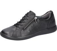 Schnürschuh WALDLÄUFER "H-CLOE", Damen, Gr. 4,5 (37,5), schwarz, Nappaleder, unifarben, Schuhe Schnürschuh, Sneaker, Halbschuh, Bequemschuh in Komfortweite H (= sehr weit) (76680502-4,5) schwarz