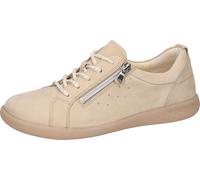 Schnürschuh WALDLÄUFER "H-CLOÈ", Damen, Gr. 7 (40,5), hellbeige, Nubukleder, Textil, unifarben, Schuhe Schnürschuh, in H-Weite, Freizeitschuh, Halbschuh, Schnürer (46328641-7) hellbeige