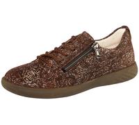 Schnürschuh WALDLÄUFER "H-Cloé", Damen, Gr. 7,5 (41), motta silber, Textil, Veloursleder, Schuhe Schnürschuh, Halbschuh, Bequemschuh in Komfortweite H=sehr weit (81761238-7,5) motta silber