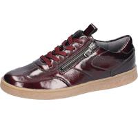 Schnürschuh WALDLÄUFER "H-Daisy", Damen, Gr. 8 (42), bordeaux, Lackleder, Schuhe Schnürschuh, Lacksneaker, Halbschuh, Bequemschuh in Komfortweite H (43550448-8) bordeaux
