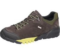 Schnürschuh WALDLÄUFER "H-Fritz", Herren, Gr. 9 (43), braun (braun gelb), Gummi, Nubukleder, Textil, Schuhe Schnürschuh, Outdoorschuh, Wanderschuh, Sneaker mit TEX-Membrane, H-Weite (71078219-9) braun