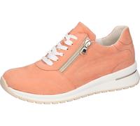Schnürschuh WALDLÄUFER "H-Inessa", Damen, Gr. 6 (39), orange (melone), Nubukleder, unifarben, Schuhe Schnürschuh, Bequemschuh, Schnürschuh, Halbschuh in Komfortweite H (= sehr weit) (74555056-6) melon