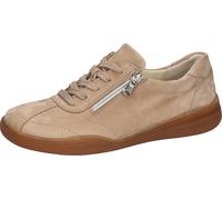 Schnürschuh WALDLÄUFER "H-Linea", Damen, Gr. 5 (38), beige (natur), Nubukleder, Basic, Schuhe Schnürschuh, Halbschuh, Sneaker, Bequemschuh in Komfortweite H = sehr weit (88065623-5) natur