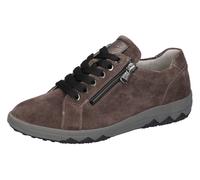Schnürschuh WALDLÄUFER "H-Teresa", Damen, Gr. 8,5 (42,5), braun (schlammfarben), Nappaleder, Veloursleder, Schuhe Schnürschuh, Sneaker, Halbschuh, Bequemschuh in Komfortweite H (37607312-8,5) schlammf