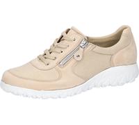 Schnürschuh WALDLÄUFER "HAVY-Soft", Damen, Gr. 5 (38), beige (hellrosé), Nubukleder, Textil, unifarben, Schuhe Schnürschuh, Freizeitschuh, Halbschuh, Komfortschuh mit Reißverschluss, H-Weite (70731624