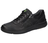 Schnürschuh WALDLÄUFER "HEIKO", Herren, Gr. 8,5 (42,5), schwarz, Nappaleder, unifarben, Schuhe Schnürschuh, Komfortschuh, Bequemschuh, Sneaker in Schuhweite H (= sehr weit) (49503523-8,5) schwarz