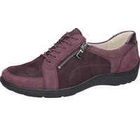 Schnürschuh WALDLÄUFER "Henni", Damen, Gr. 4,5 (37,5), silk bitter chocolate, Nappaleder, Nubukleder, Veloursleder, Schuhe Schnürschuh, Halbschuh, Sneaker, Komfortschuh mit Reißverschluss, H-Weite (31
