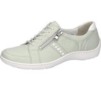 Schnürschuh WALDLÄUFER "HENNI", Damen, Gr. 5 (38), mint, weiß, Nappaleder, unifarben mit Farbeinsatz, Schuhe Schnürschuh, Sneaker, Bequemschuh, Halbschuh in Komfortweite H (= sehr weit) (26431457-5) m
