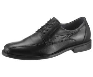 Schnürschuh WALDLÄUFER "Henry", Herren, Gr. 11 (46), schwarz, Nappaleder, Schuhe Schnürschuh, in Bequemweite G (=weit), Freizeitschuh, Halbschuh, Schnürschuh (55637507-11) schwarz