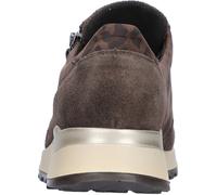 Schnürschuh WALDLÄUFER "Hiroko-Soft", Damen, Gr. 5,5 (38,5), braun, leo, Leder, Textil, Schuhe Schnürschuh, Halbschuh, Komfortschuh, Bequemschuh in H-Weite (99638536-5,5) braun, leo