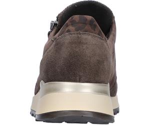 Schnürschuh WALDLÄUFER "Hiroko-Soft", Damen, Gr. 8,5 (42,5), braun, leo, Leder, Textil, Schuhe Schnürschuh, Halbschuh, Komfortschuh, Bequemschuh in H-Weite (99638536-8,5) braun, leo