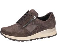 Schnürschuh WALDLÄUFER "Hiroko-Soft", Damen, Gr. 9 (43), braun, leo, Leder, Textil, Schuhe Schnürschuh, Halbschuh, Komfortschuh, Bequemschuh in H-Weite (99638536-9) braun, leo