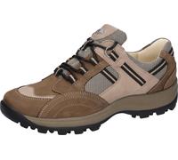 Schnürschuh WALDLÄUFER "HOLLY", Damen, Gr. 4 (37), braun (braun, beige), Nubukleder, Textil, Schuhe Schnürschuh, Bequemschuh, Halbschuh, Outdoorschuh in Trekking-Optik, H-Weite (15603119-4) braun, bei