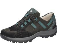 Schnürschuh WALDLÄUFER "HOLLY", Damen, Gr. 4 (37), schwarz, blau, Nubukleder, Schuhe Schnürschuh, Bequemschuh, Halbschuh, Outdoorschuh in Trekking-Optik, H-Weite (74989565-4)