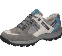 Schnürschuh WALDLÄUFER "HOLLY", Damen, Gr. 5,5 (38,5), grau kombiniert, Nubukleder, Textil, Veloursleder, kontrastfarbene Details, Schuhe Schnürschuh, Bequemschuh, Halbschuh, Outdoorschuh in Trekking-